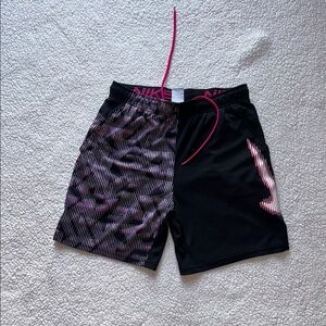 Nike Kids Black and Pink Patterned Skorts